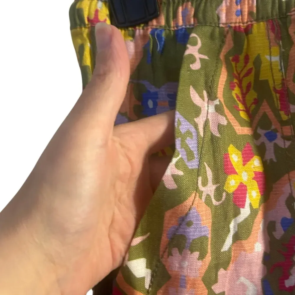 Zara colorful geometric pattern shorts XS elastic waist